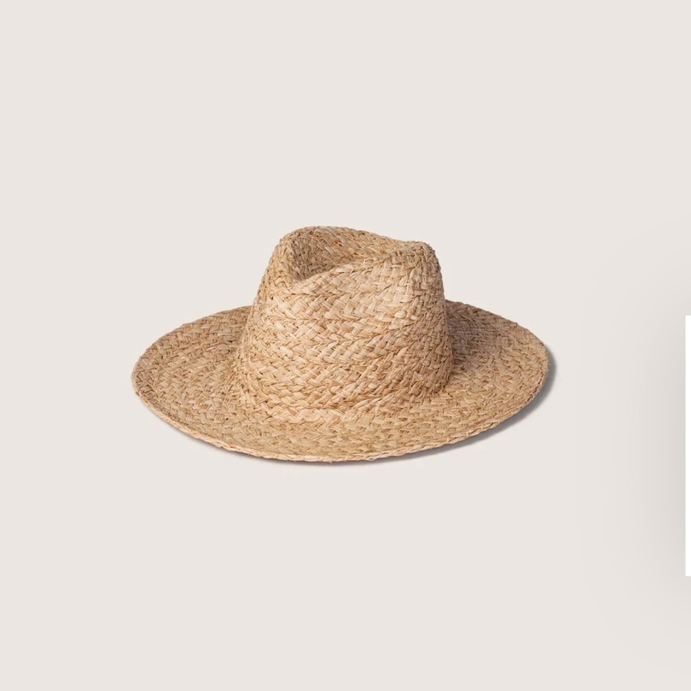Will+Bear River Sand | Men’s & Women’s Raffia Wide Brim Hat - Picture 4 of 6